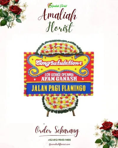 Bunga Papan Congratulation di Sei Sikambing C Ii
